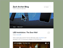 Tablet Screenshot of blog.zacharcher.com